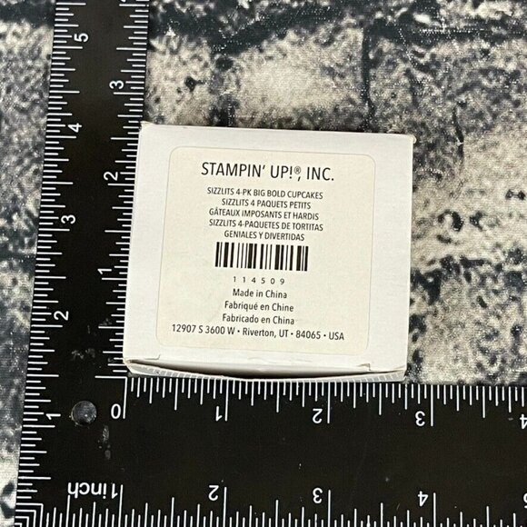 STAMPIN' UP! BIG BOLD CUPCAKES SIZZIX SIZZLITS Set of 4 Dies In Box - Picture 1 of 11